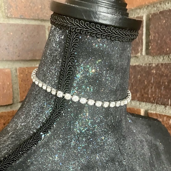 Vintage Rachel Rhinestone Necklace / Choker - Picture 6 of 7